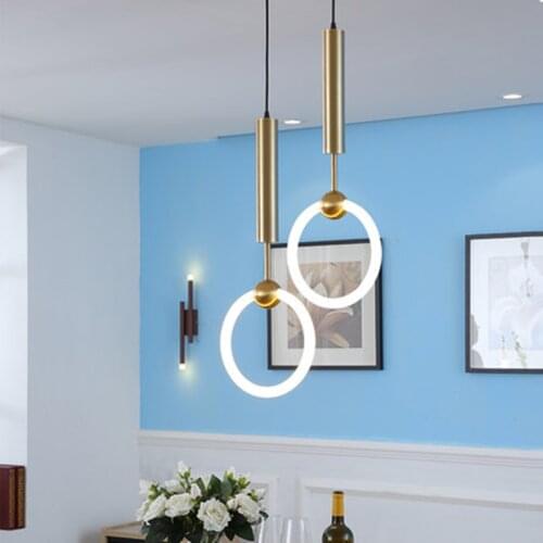 Modern led pendant light for bar Cafe Restaurant pendant lamp study office aisle corridor living dining room Fluorescent light