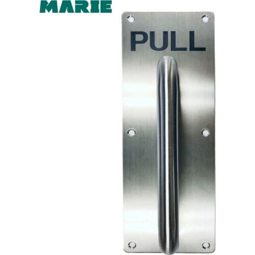 SP026 Stainless Steel Door Pull Plate Gate Entrance Handle With Screws
