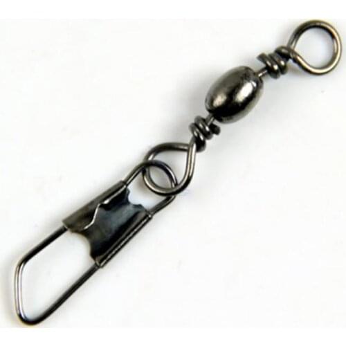 100Pcs Fishing Snaps Connector Clip Stainless Steel Barrel Swivel Pin Tackle Solid Rings Fishing Pin Interlock Snap