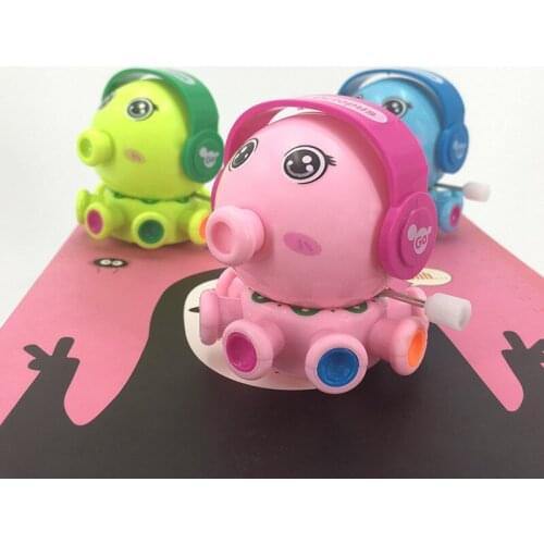 1pc Cute Animal Octopus Toys Action Figures Rotation Cartoon Doodle Faded Toy Fun Educational Classic Gifts Wind Up Toys For Kid