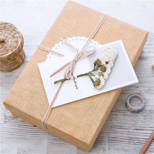 1pcs Gift Box Kawaii Dried Flowers Cards Invitations Postcards Gifts Card Invitations Postcards Wedding Party Festival Greet