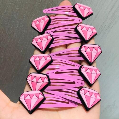 10Pcs/Set Cartoon Unicorn Diamond Hairpins For Girls Headwear Sweet Hair Clips Barrettes Kids Fashion Hair Accessories