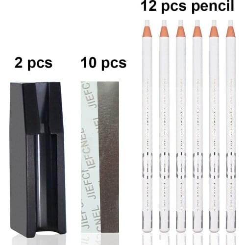 1818 Eyebrow Pencil Sharpener Microblading Accessories Waterproof Beauty Natural Long Lasting Soft White Pen Supplies Tools Kit