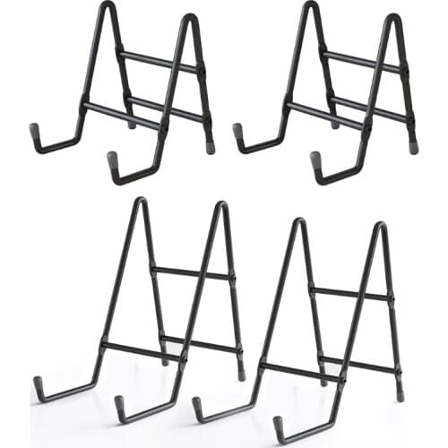 2pcs Anti Slip Picture Frame Holder 4/6 Inch Metal Plate Display Stand for Photo Easel Book Art Decoration