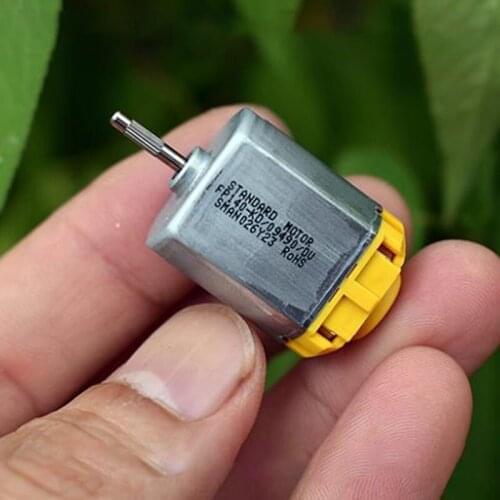 DC 24V Carbon Brush Motor Large Torque Micro 11600 RPM Silent Strong Magnet Motor for Large Truck Folding Rearview Mirror Motor