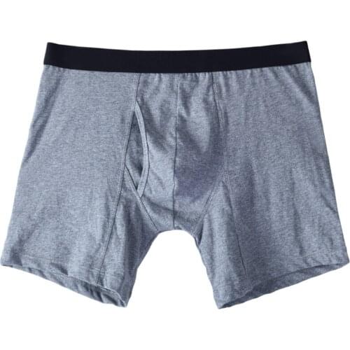 5pcs Boxershorts Men Long Cotton Man Breathable Solid Flexible Shorts Boxer with Fly Underpants Pluse Size boxer para hombre