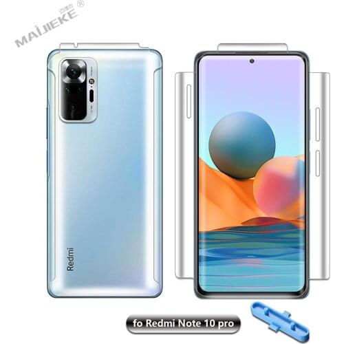 6D Front + Rear HD Full Body Hydrogel Film For Redmi Note 8 9 10pro TPU Screen Protector Gel Nano Film