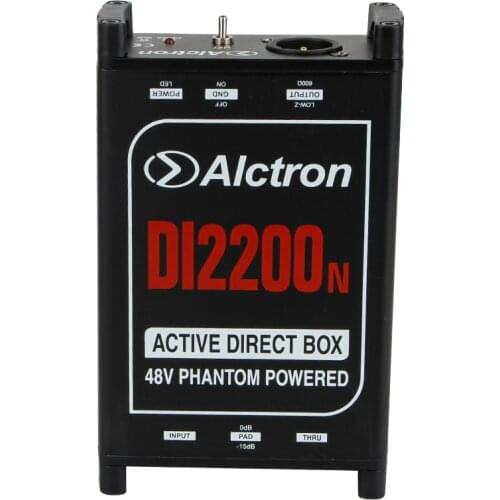 Alctron DI2200N Active DI Box for stage performance DIRECT BOX Impedance Transform