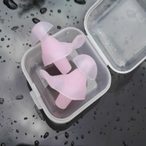 1 Pair Silicone Swimming Earplugs Waterproof Soft Ear Plugs Anti-noise Dust-Proof Diving Water Sports Swimming Accessories