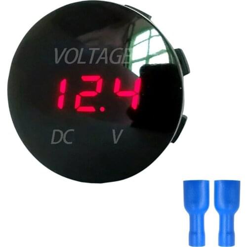 5-48V LED Display Digital Panel Voltmeter Electric Voltage Meter Volt Tester for Auto Battery Car Motorcycle Ship Waterproof Hot