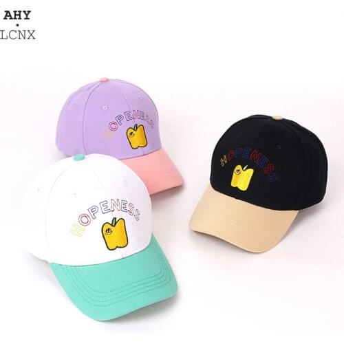 New Spring Summer Children Cotton Fruit Print Cap Baby Kids Boy Adjustable Baseball Caps Girl Hats Outdoor Hip-Hop Sun Hat