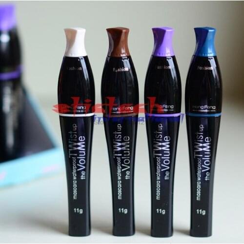 By dhl or ems 500 pcs 4 Color Cosplay Mascara Waterproof Eyelashes Express Makeup Colossal Mascara