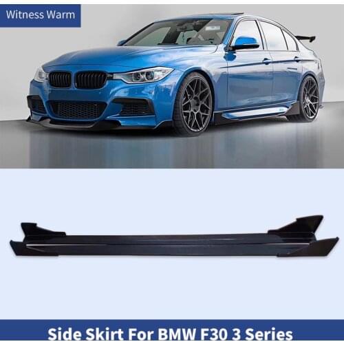 For F30 Carbon Fiber FRP Side Skirt Extensions for BMW F30 3 Series 320i 328i 335i 320d 328d with M-tech M-sport Bumper 2018
