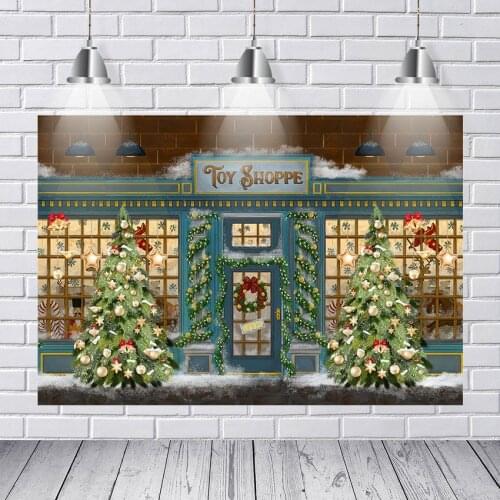 Photography Backdrops Christmas Backdrop Christmas Photo Backdrop Photo Prop Christmas Toy Shoppe Background Backdrops