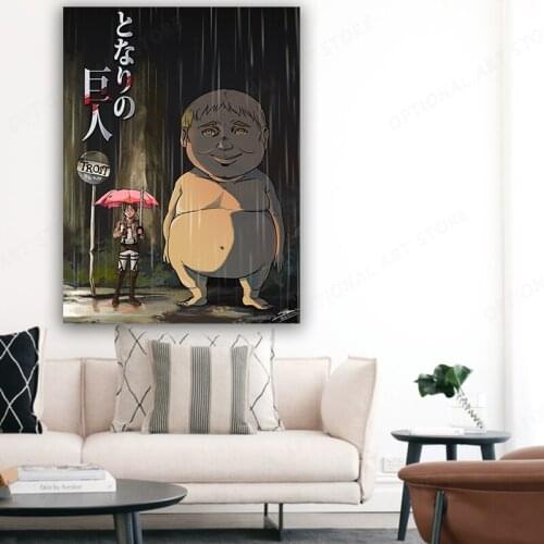 HD Hot Anime Attack on Titan Poster Art Print Wall Sticker Japanese Poster Anime Poster Paper