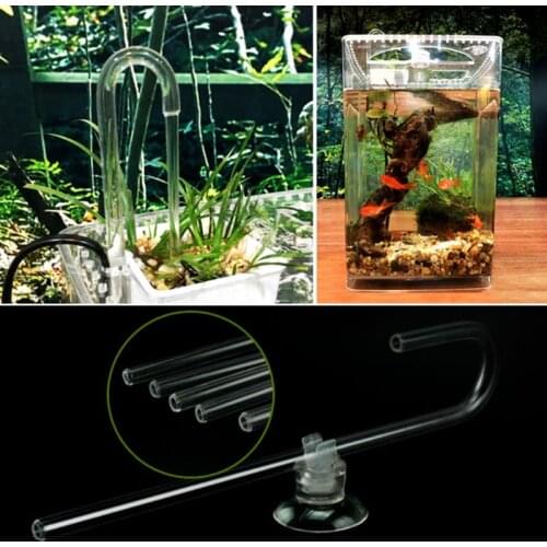 Aerater Oxygen Pump CO2 System Accessories for Aquarium Fish Tank Air Tube U-shape Connectors 85WC