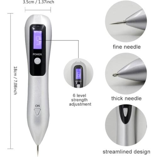 Laser Plasma Pen 9 Level Lcd Moles Freckle Dark Spot Remover Led Lighting Laser Skin Care Point Pen Tattoo Removal