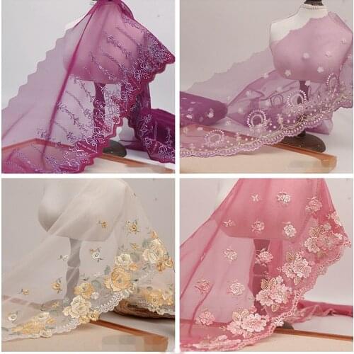 MLAEY Lace Fabric 2Yard/Lot yellow Lace Trimmings DIY Clothing Lace Ribbon Sewing Supplies Clothing Fabric Decorative Clothes