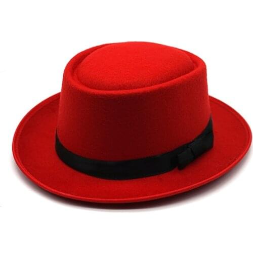 Mens Fedora Hat Low Price Wholesale 2021 Fall Winter Mens and Womens Big Imitation Cashmere Fedora Hat Panama