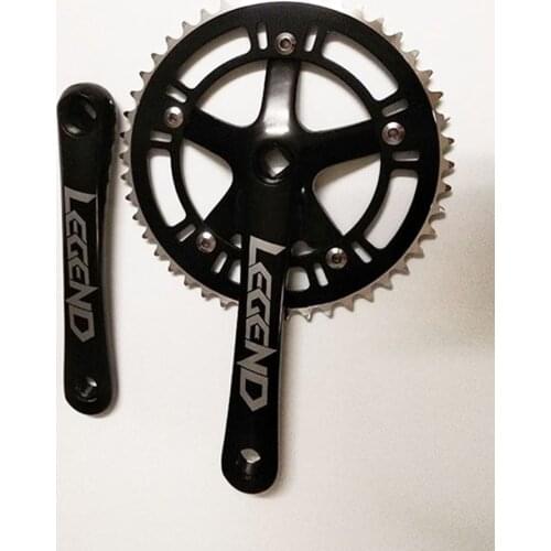 Fixed Gear 46T Crank Set Bike Bicycle Aluminum Chainwheel Alloy Crank Set Sprocket Crankset