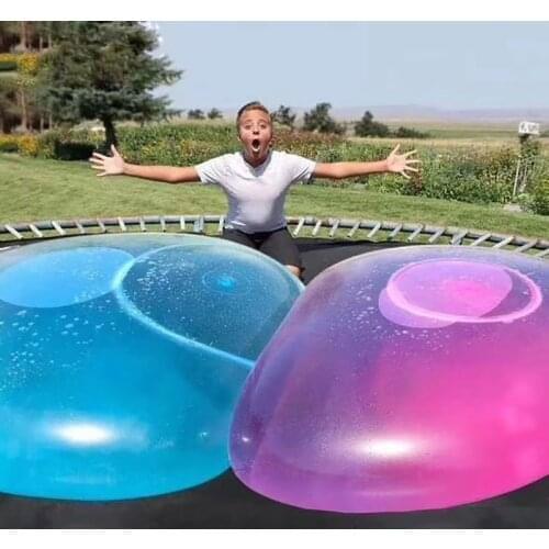 Middle Inflatable Water Balloon Ball 40cm 50cm 70cm TPR Bubble Ball Without Air Pump Outdoor Water Park Parent-child Toys