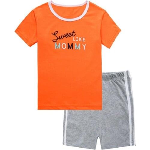 2017 Summer Boys Pajamas Suits Short Sleeve Kids Pijama Character Children Pyjama Sets Boys Sleepwear bottom Clothing