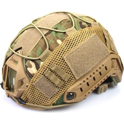 Mulitcam Team Wendy High Cut FAST MICH Ballistic Bulletproof Helmet Cover Cap With Elastic Rope For Tactical Army