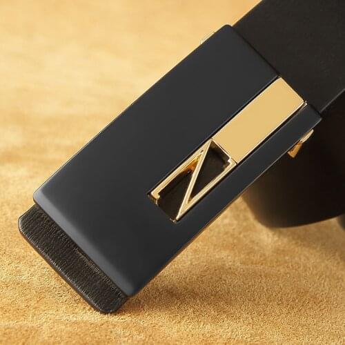 Fashion Z Letter Belt Mens Designer Cowhide Casual Leather Coffee High Quality Cintos Masculino Sceinture Homme