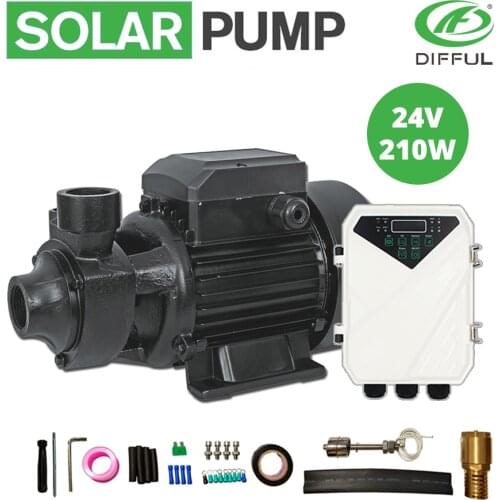 Solar Surface QB Pump DC Off Gird 24V 210W 25m 2000 L/H MPPT Controller DQB2.0-25-24/210