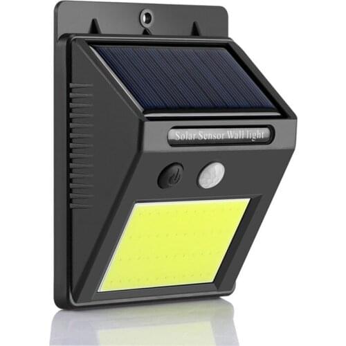 48/96 COB Solar Light Led Outdoor Solar Wall Light Garden Home Super Bright COB Wall Lamp Body Sensor Light Security Light