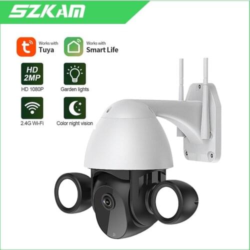 SZKAM 3MP IP Camera WIFI Outdoor Video Home Security CCTV Sureveillance Works with Tuya Smart Life Smartlife APP