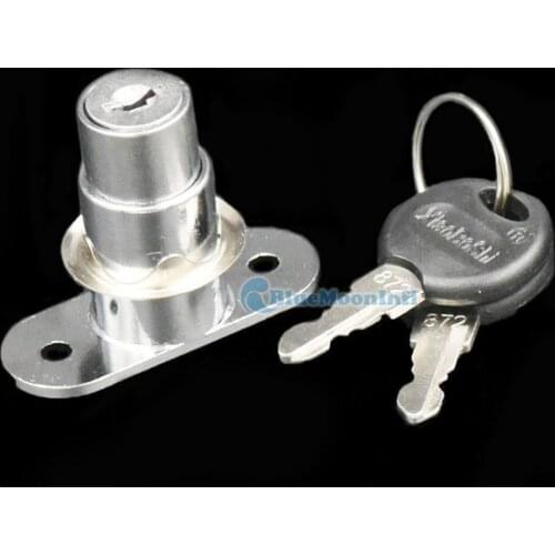 2 Sets / Lot Zinc Alloy Locks Drawer Locks With 2 Keys Use for Furniture Wardrobe Cupboard File Cabinet Mailbox Nickel