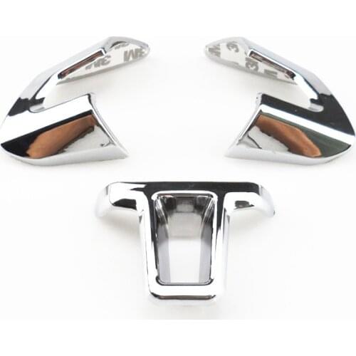 3/6 / h 9 'steering pavers trim abs chrome Steering wheel sequins sticker for volkswagen vw new Sagitar polo bora golf 6 jetta 3