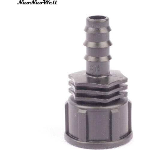 3pcs NuoNuoWell 3/4" Female Thread Connector To 16mm Barb Straight Connector Hose Nipple Garden Watering System Hose Fittings