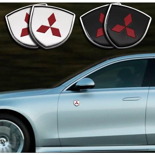 3D Metal Car Badge Emblems Stickers Decals For Mitsubishi RalliArt Lancer Outlander Ralli Art 10 Asx Car External Accessories