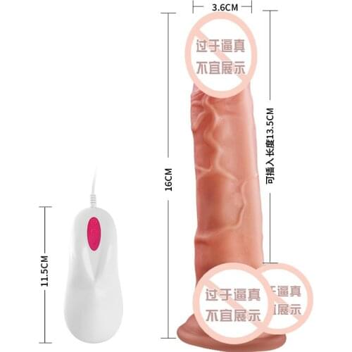 Auto Huge Realistic Dildo Silicone Penis Dong with Suction Cup for Women Masturbation Lesbain Sex Toy