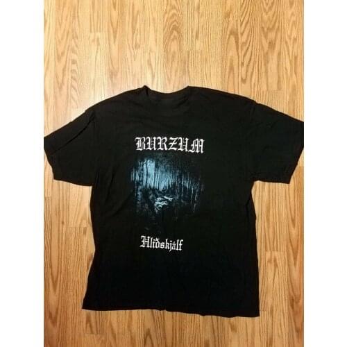 Burzum Hlidskjalf Black Metal Mayhem Mens Large T-Shirt Fast Shipping Tee Shirt High Quality