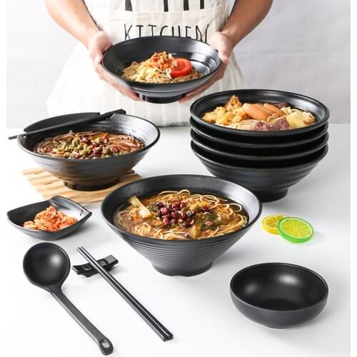 Consumer and commercial restaurants anti-drop spicy spicy big bowl plastic soup bowl wonton big bowl noodle bowl