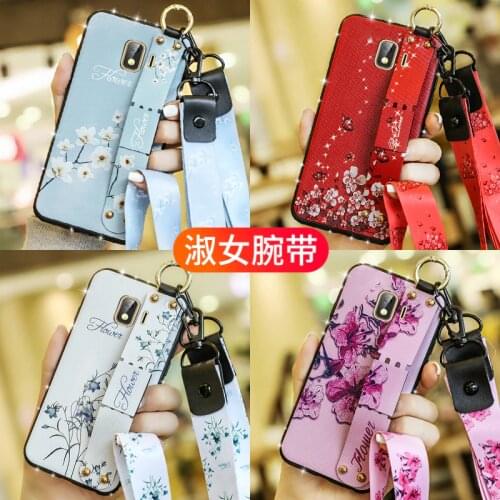 For OPPO R9S R11S Plus R15 R17 R15X Realme c1 2 3 Pro Reno 10x Zoom Camera Cover Holder Case Diamond Wrist Band Soft Phone Cases