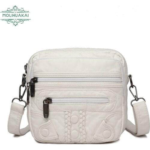 Ladies Soft Leather PU Leather Shoulder Bags Bolsa Feminina Retro Casual Bag Designer Small Messenger Bag Mobile Phone Sac 2021