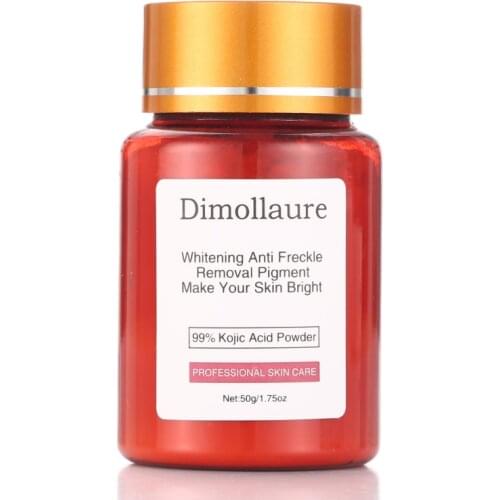 Dimollaure 99% Kojic Acid Powder 50g Face Care Whitening Cream Anti-aging Remove Freckle Melasma Pigment Sunburn Melanin