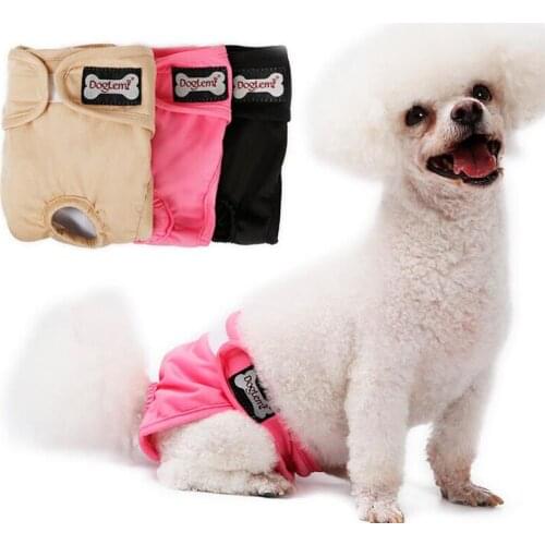 Breathable Pet Dog Physiological Pants Shorts Diaper Sanitary Washable Female Short Panties Menstruation Underwear Briefs XS-XL
