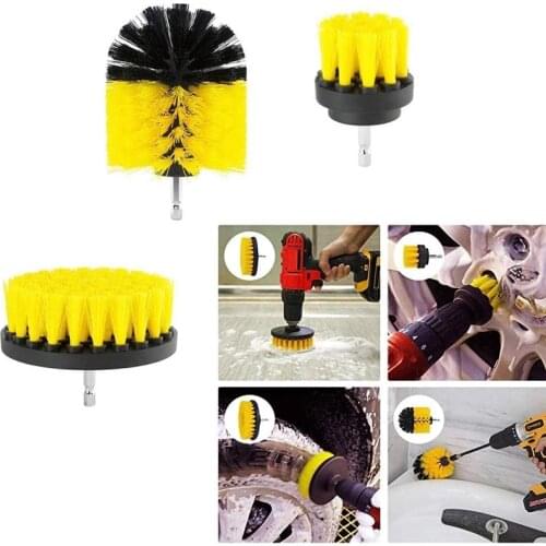 Electric drill cleaning brush universal dust removal brush round plastic cleaning brush bathroom kitchen car care cleaning tool