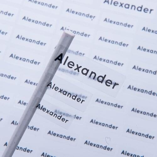 Customize Personalized Name Clear Transparent White Kraft Sticker, Wedding Sticker Logo Eyelashes Sticker custom lip gloss label