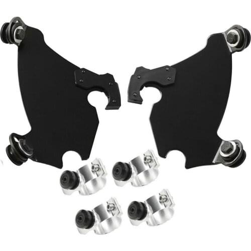 49mm Motorcycle Fork Bracket Fairing Black Trigger Lock Mount Kit Fit for Dyna Sportster Xl 1200 Xl883 883