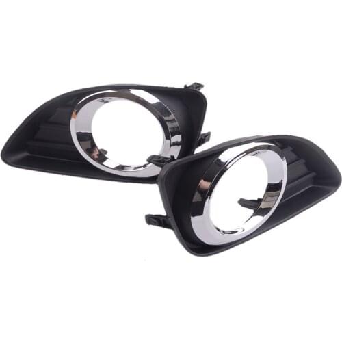 5204033010 5204006050 5203033010 5203006050 2pcs Front Bumper Fog Light Lamp Cover Trim Bezel Fit for Toyota Camry XV40 Facelift