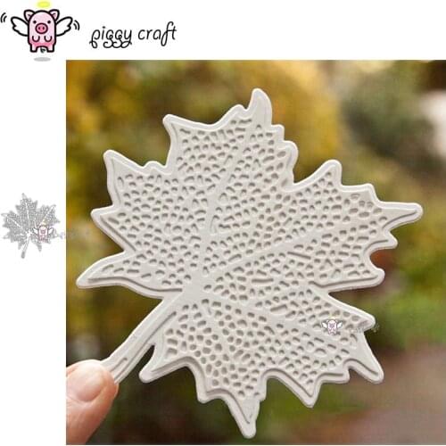 Piggy Craft metal cutting dies cut die mold Maple leaf decoration Scrapbook paper craft knife mould blade punch stencils dies