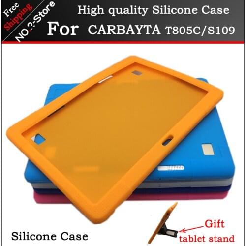 Soft silicone case for CARBAYTA T805C/S109 10.1 inch tablet pc ,10.1inch Kids Safe Shockproof Silicone cover For CARBAYTA+gift