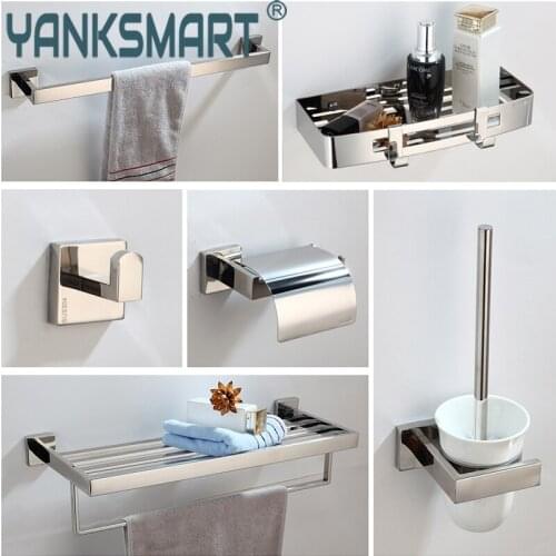 Bathroom Accessories Kit Banheiro 13 Species Wall Mounted Bathroom Parts Towel rod, Soap rack,hook up,Toilet Brush Etc