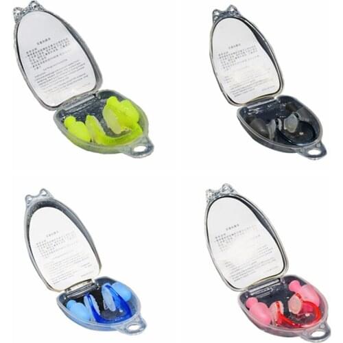 3 Pcs/Set Men Women Silicone Swimming Ear Nose Clip Set Swimming Accessories Ear Nose Protector Swimming Sets